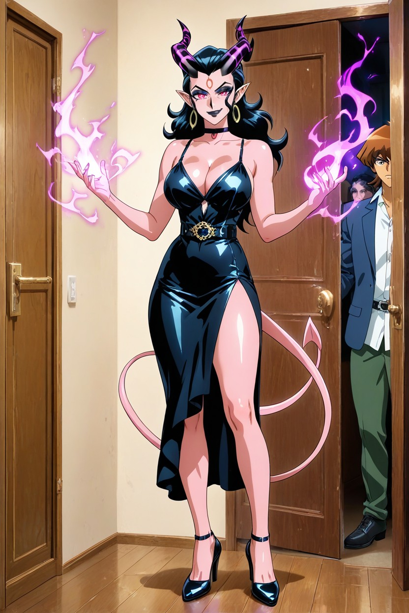 Cheerful Anime, Anime Accurate, Goth Woman ゲイAIポルノ