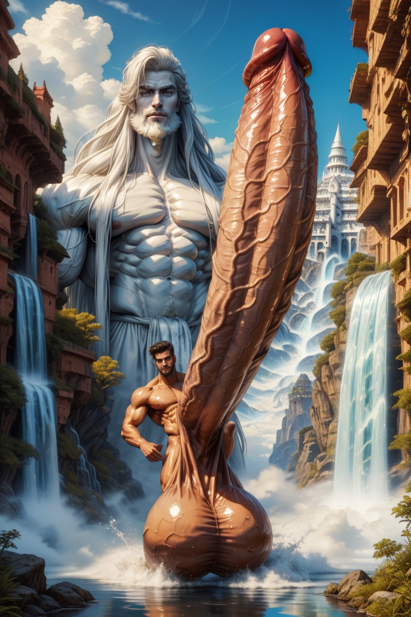 Anatomically Correct, Extreme Defined Torso, Gigantic Cock ゲイAIポルノ