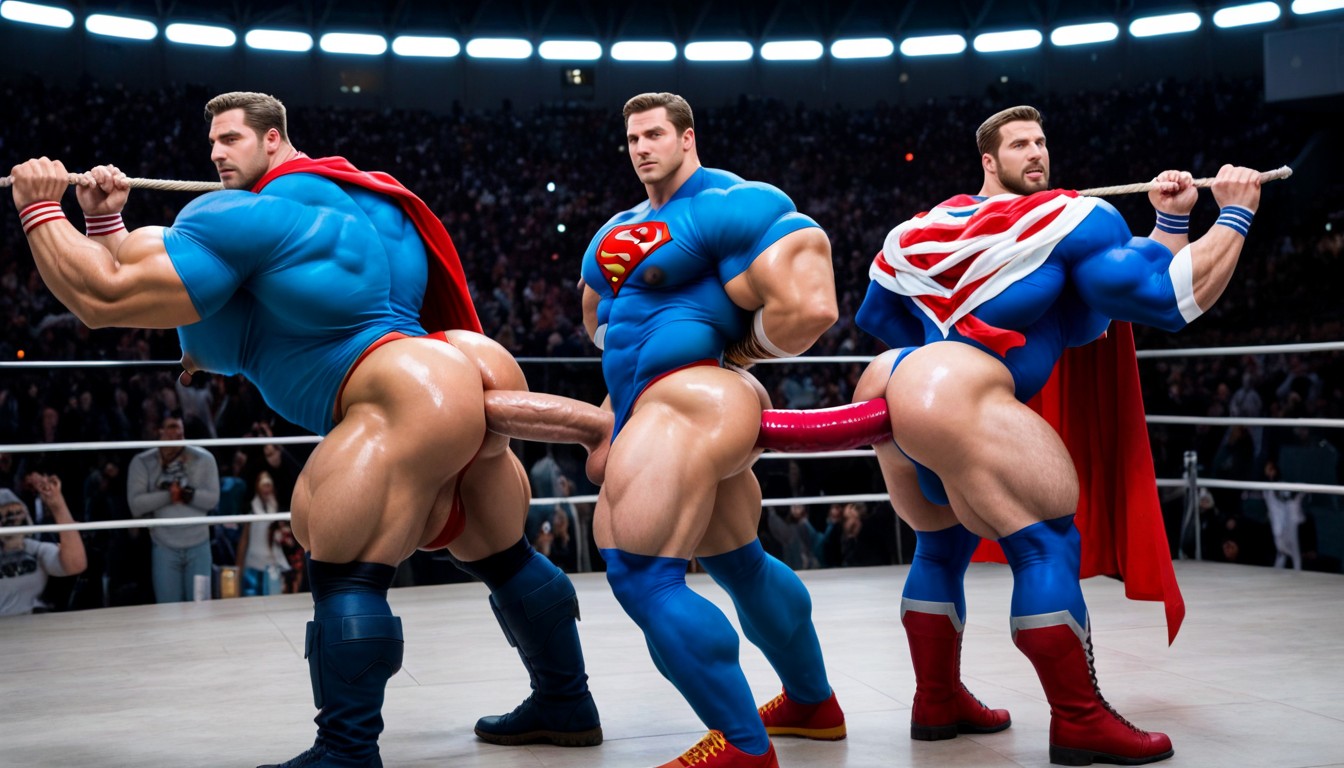 Red Boots, Blue Thong, Superman And Captain America AI同性戀黃片