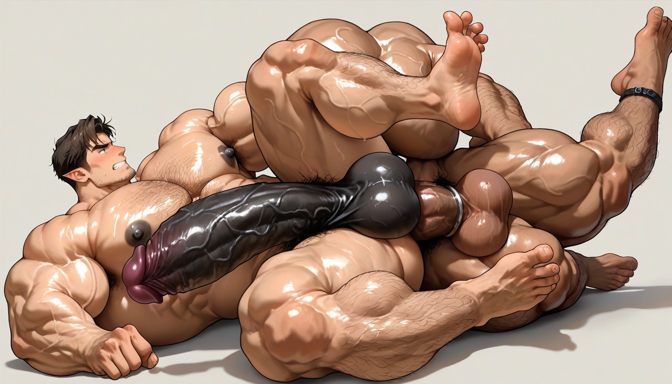 Gigantic Cock In Ass, Oversize Muscle, Big Muscles AI Gay Porn
