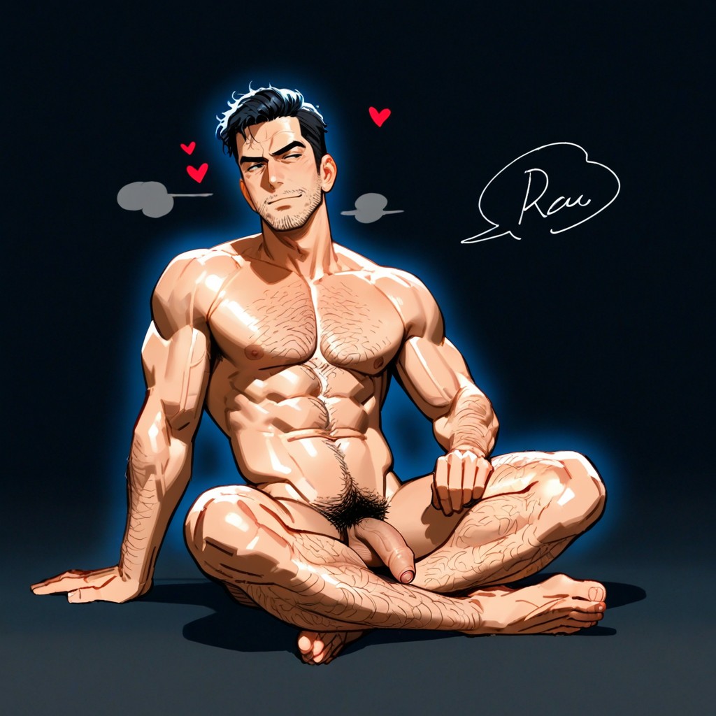 Nude, Hair Shaved On Sides, Scene ゲイAIポルノ