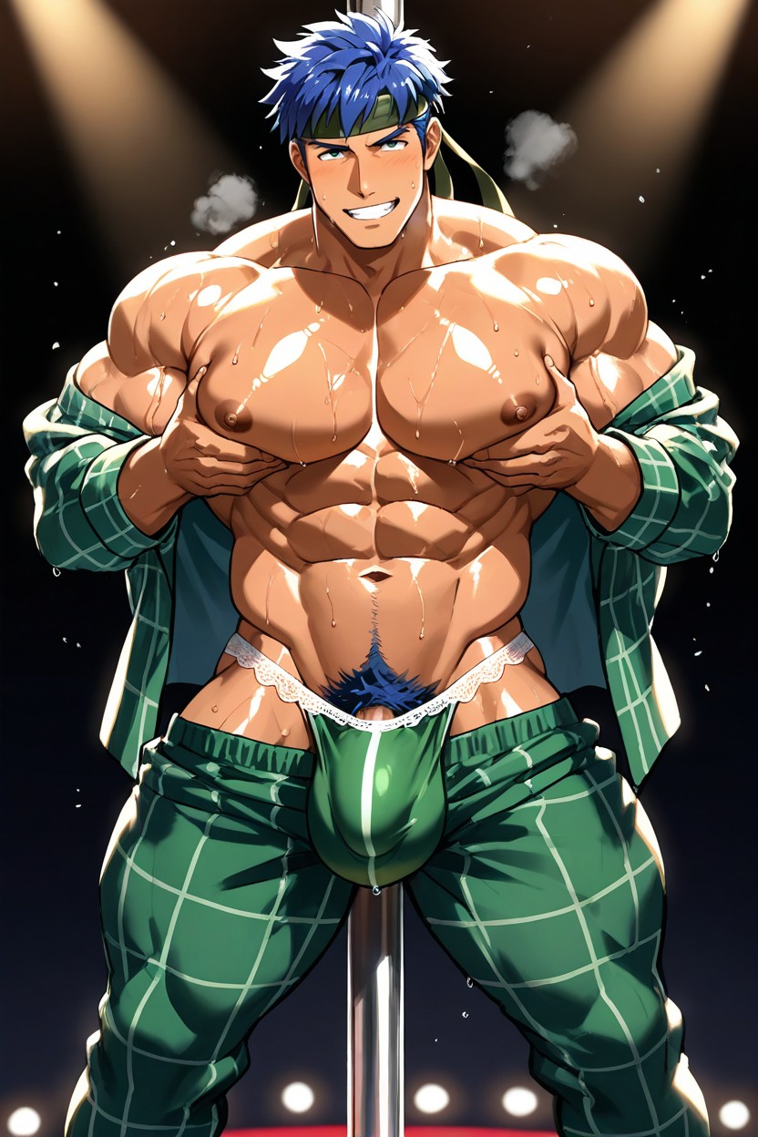 Large Bulge, Smile, Alone ゲイAIポルノ
