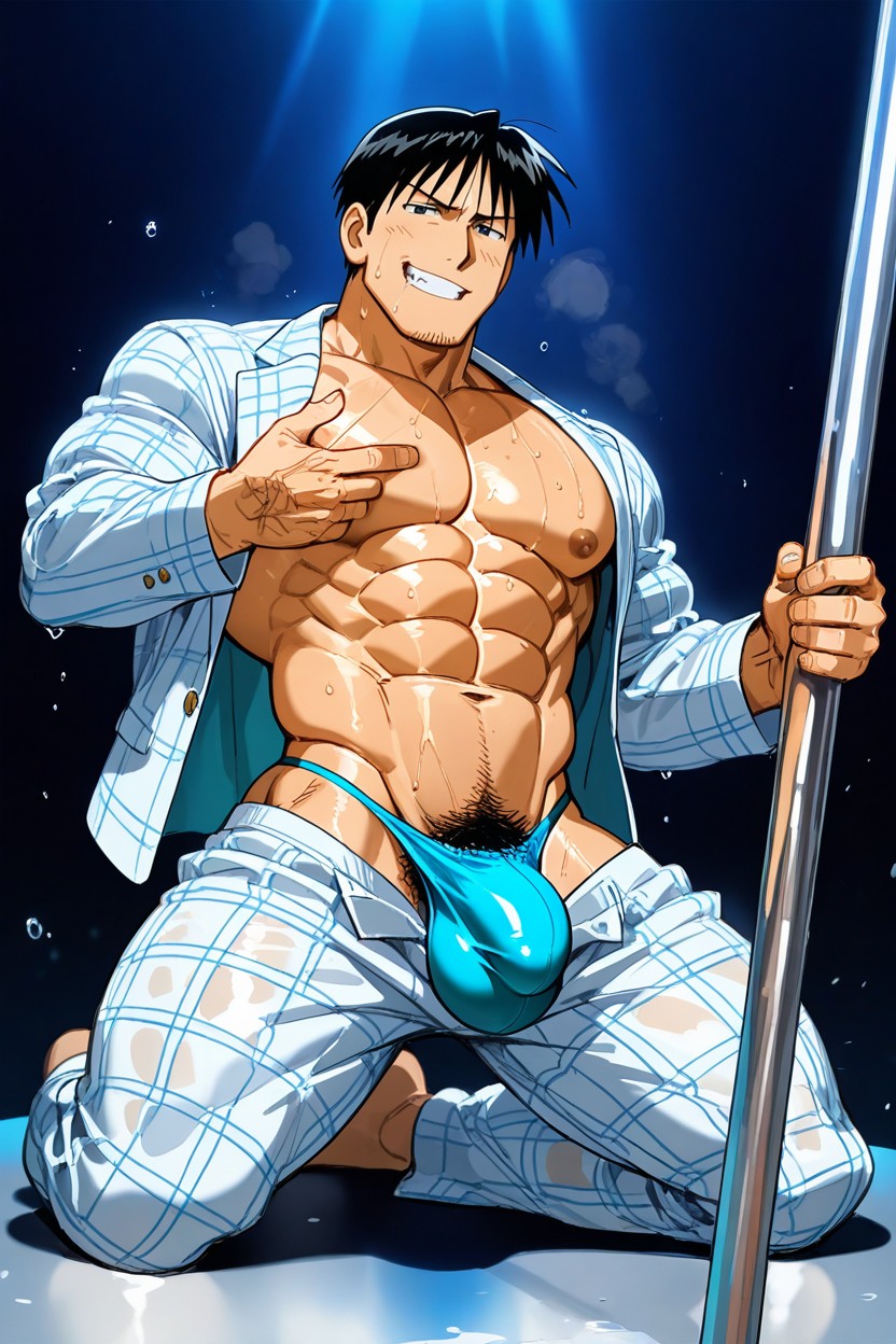 Neón Scenary, Wamudraws Style, Medium Bulge AI Gay Porn