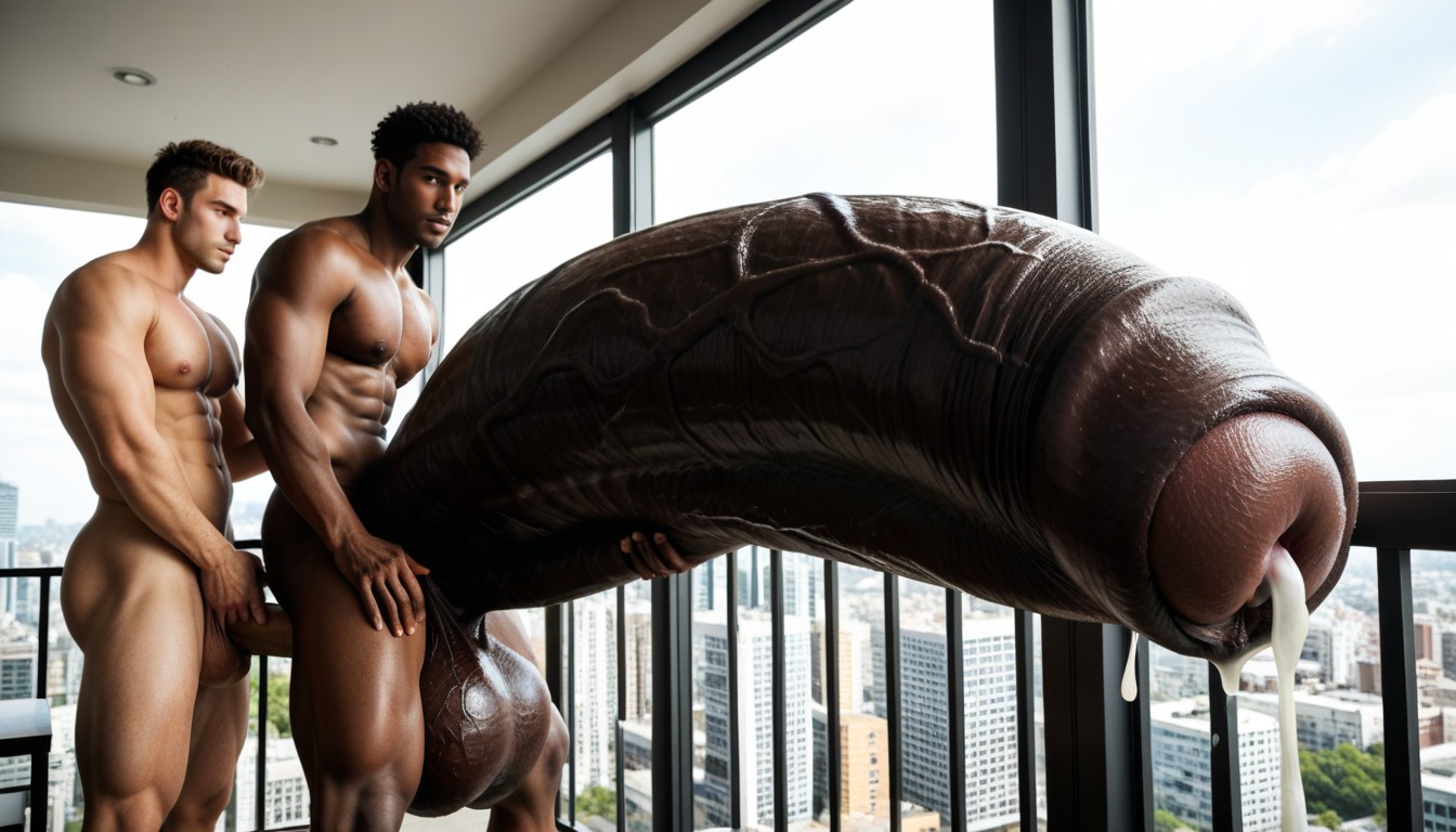 Detailed, Bouclé, Huge Hyper Cock Ejaculates Cum Porno IA Gay