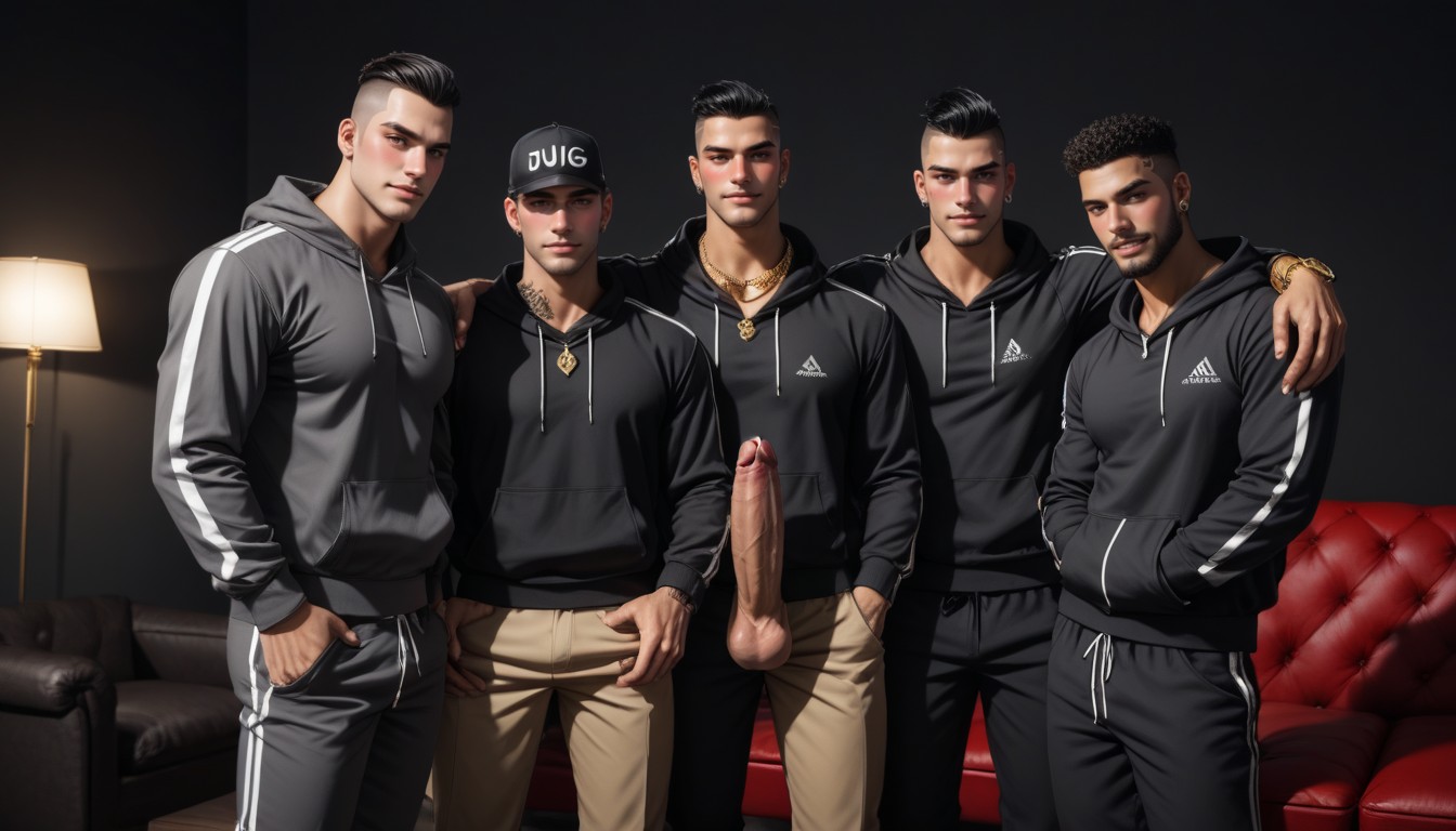 Getting High, Dark Dominant Look, Body AI Gay Porn