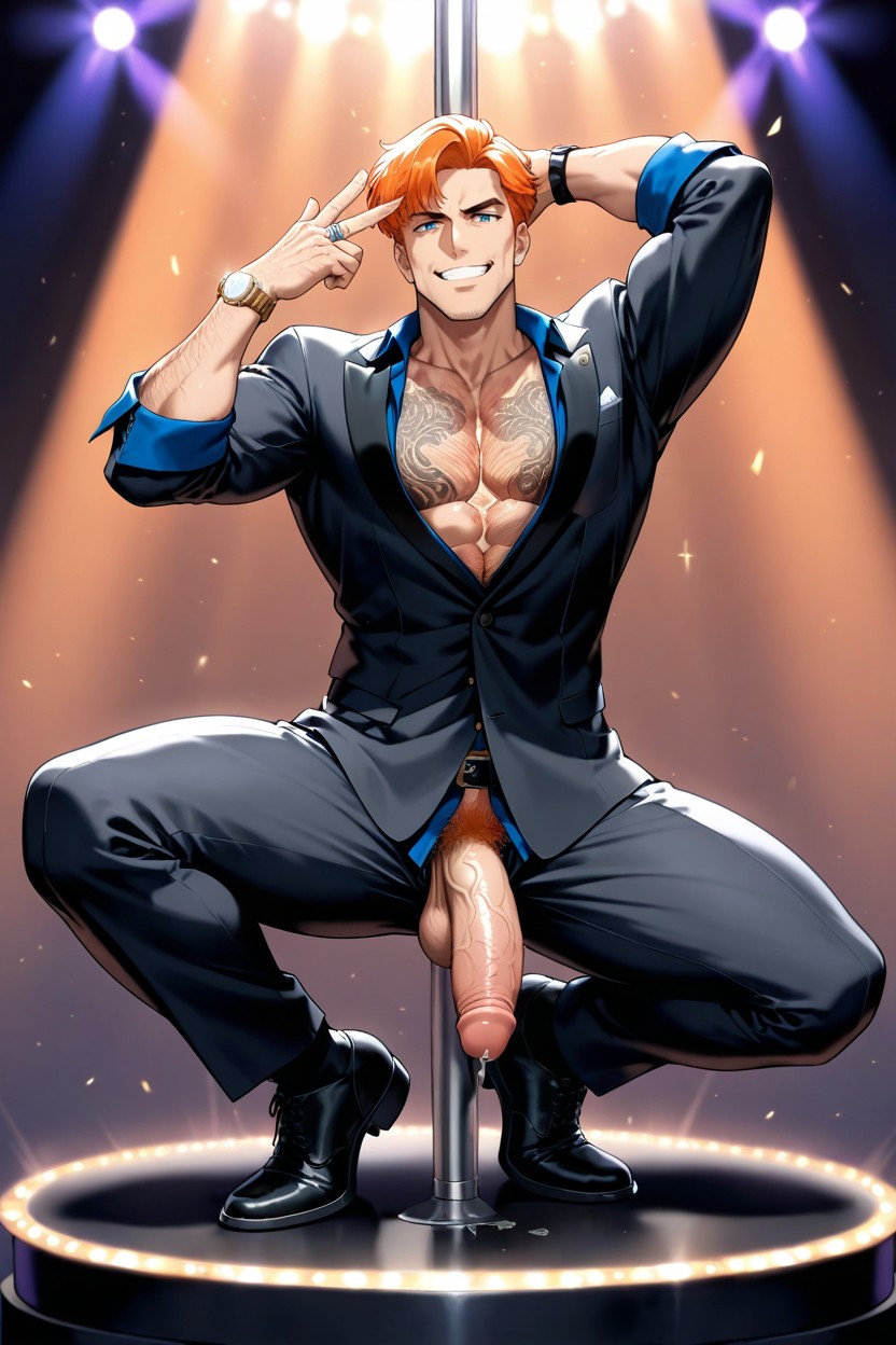 中, Solo, Unretracted Foreskin ゲイAIポルノ