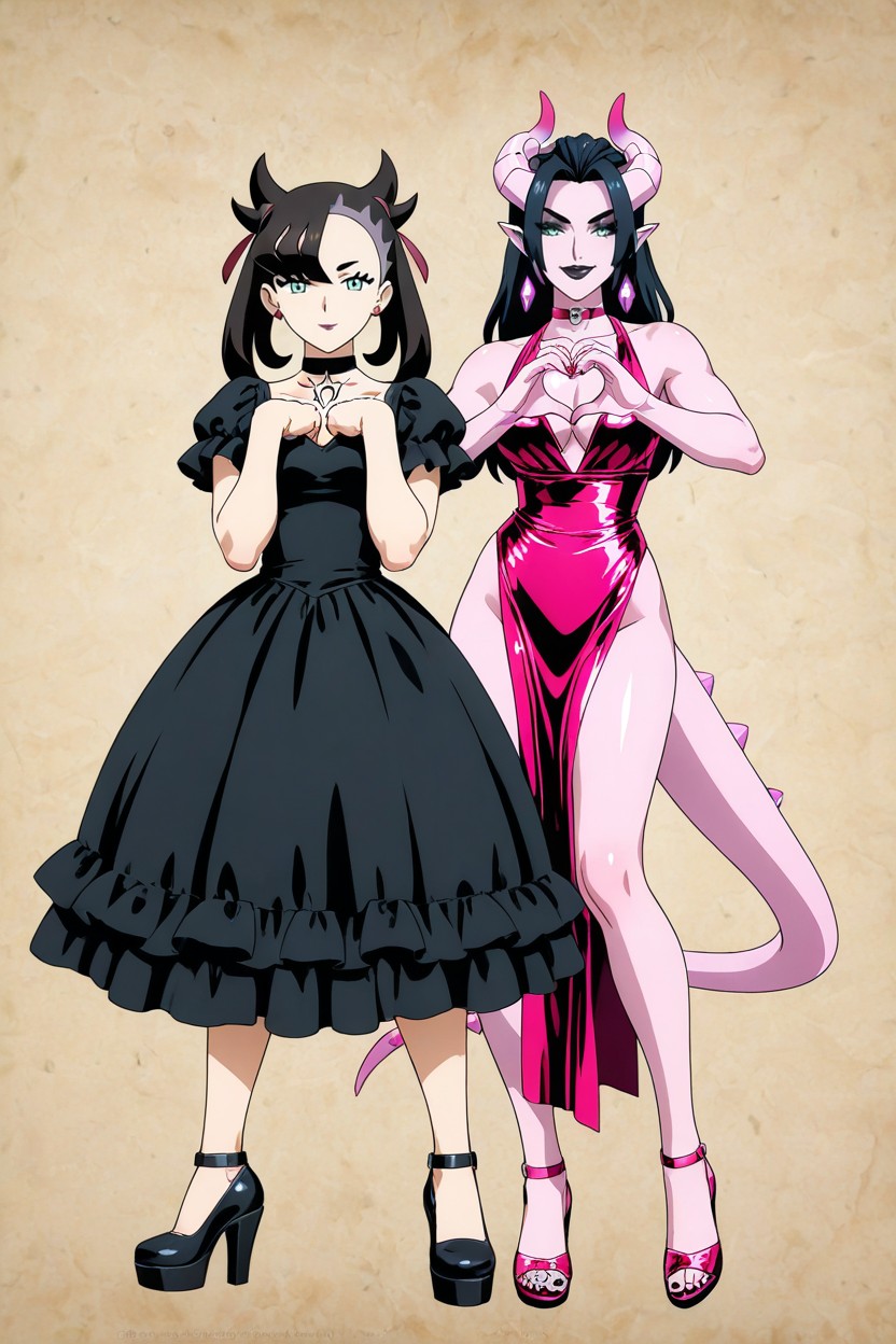 Marnie From Pokemon, Glowing Magenta Eyes, Having Sex With Ash From Pokemon Duo AI同性戀黃片
