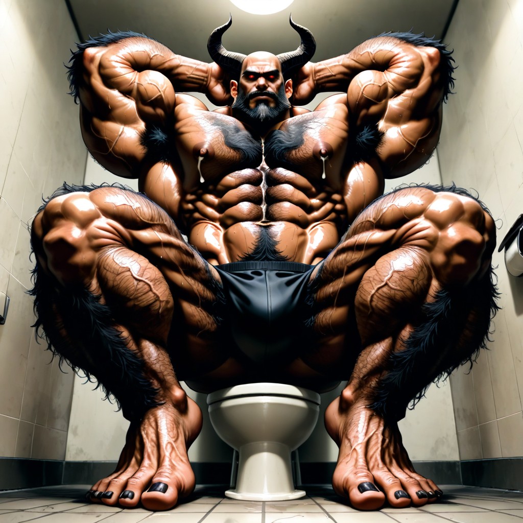 Huge Hairy Pecs, ボトムアップ, Naked ゲイAIポルノ