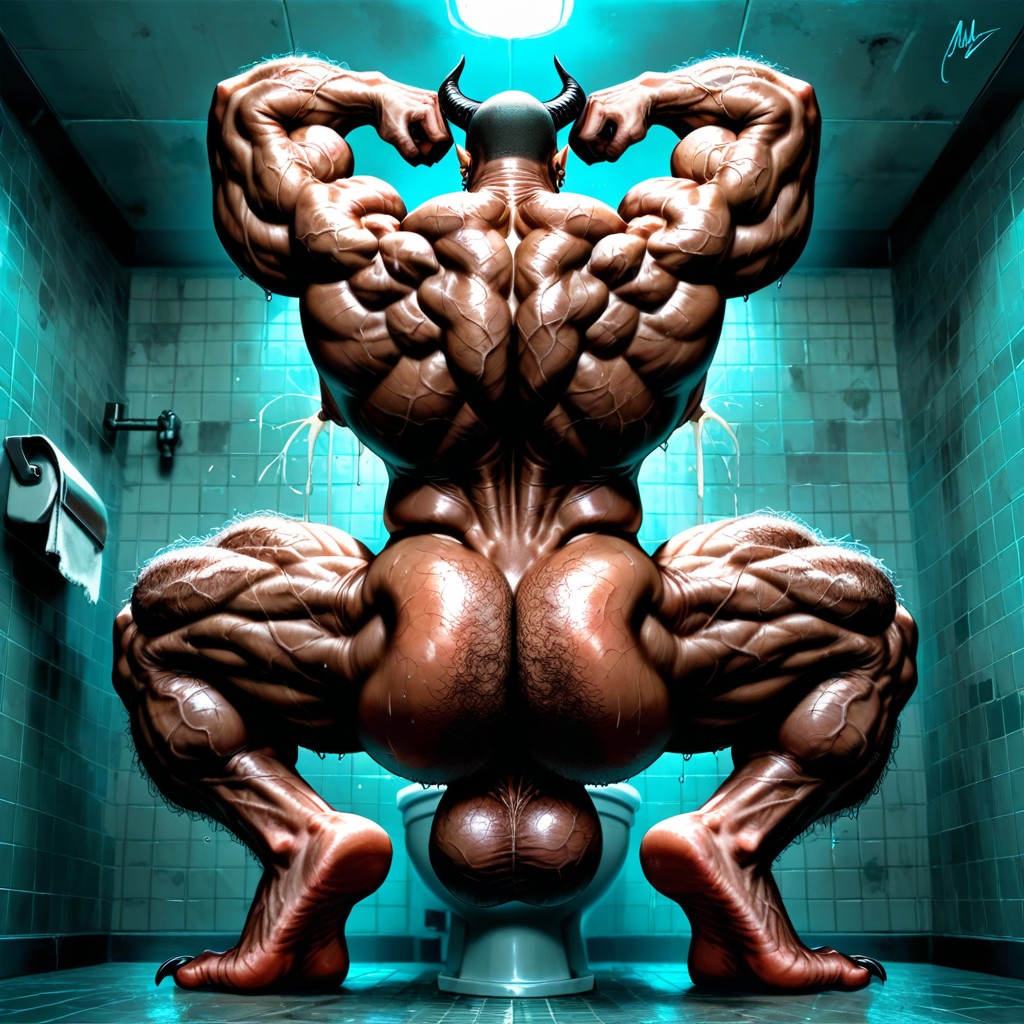 Muscular Neck, Huge Balls, 後視圖 AI同性戀黃片