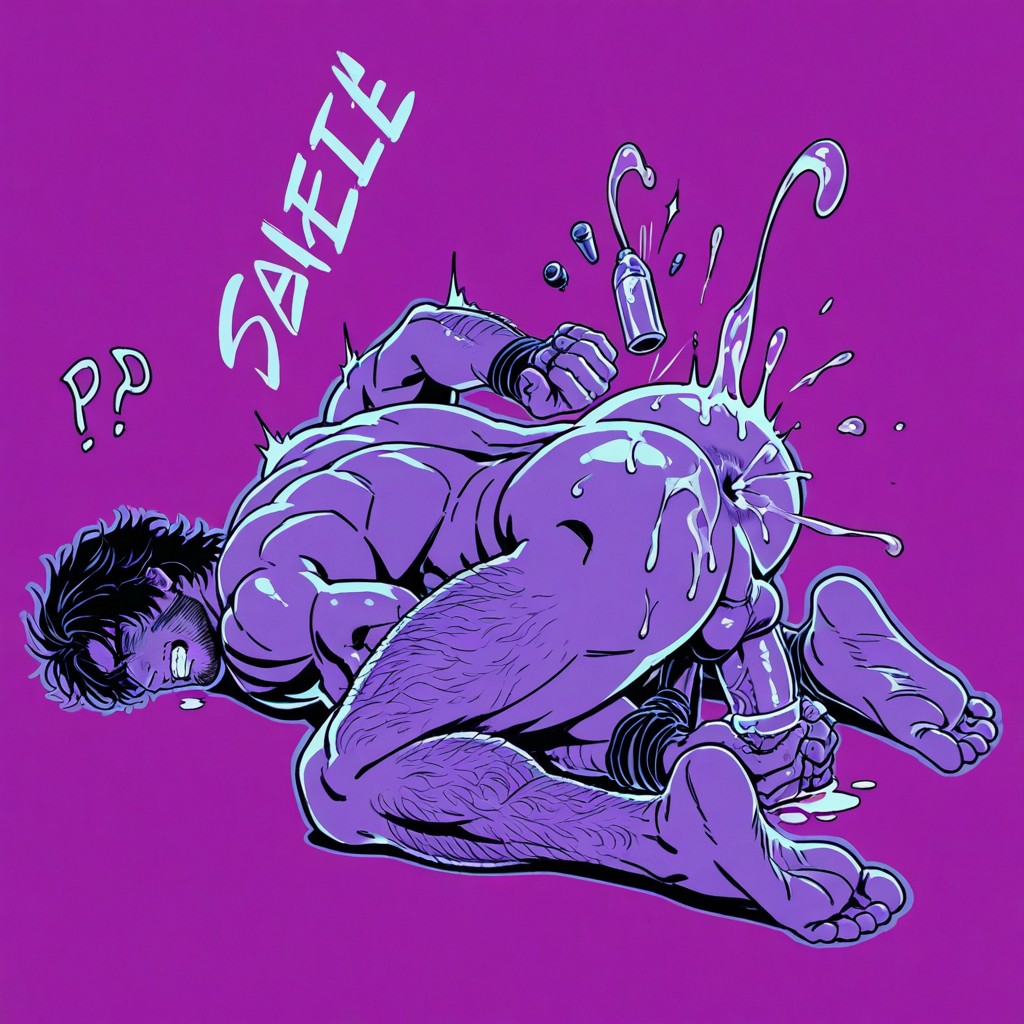 Anxiety, Arms Straight, Wide Tight Anus ゲイAIポルノ