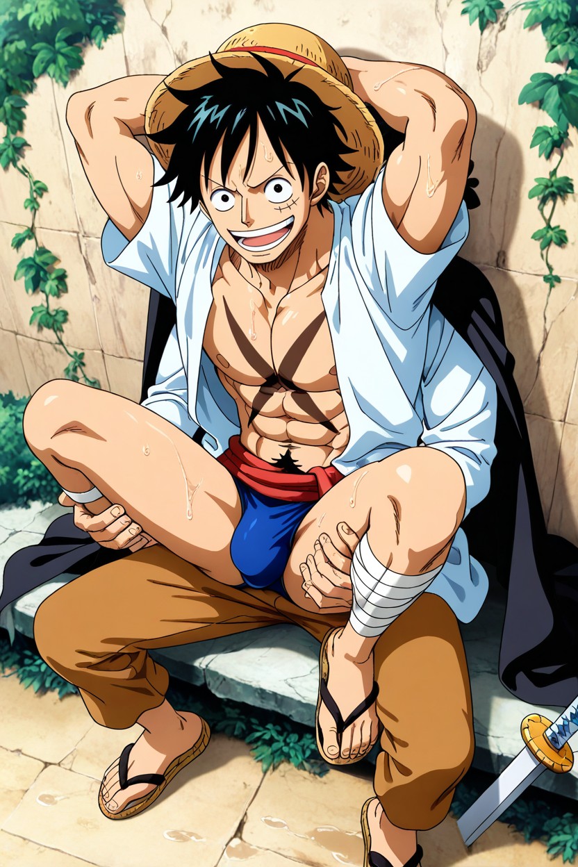 Black Cape, Shanks, Blue ゲイAIポルノ