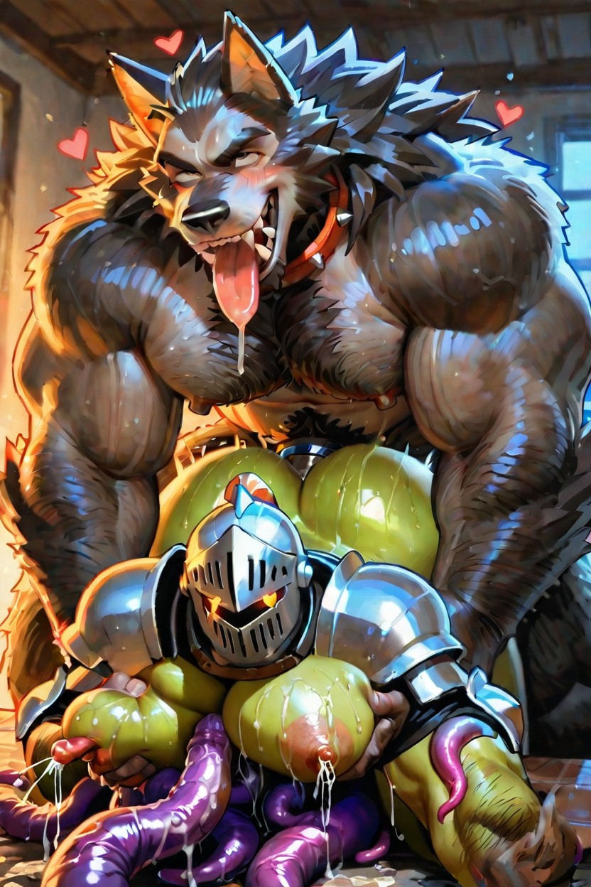 Giant Fat Boobs, Boobs Filled With Air, Naked AI Gay Porn