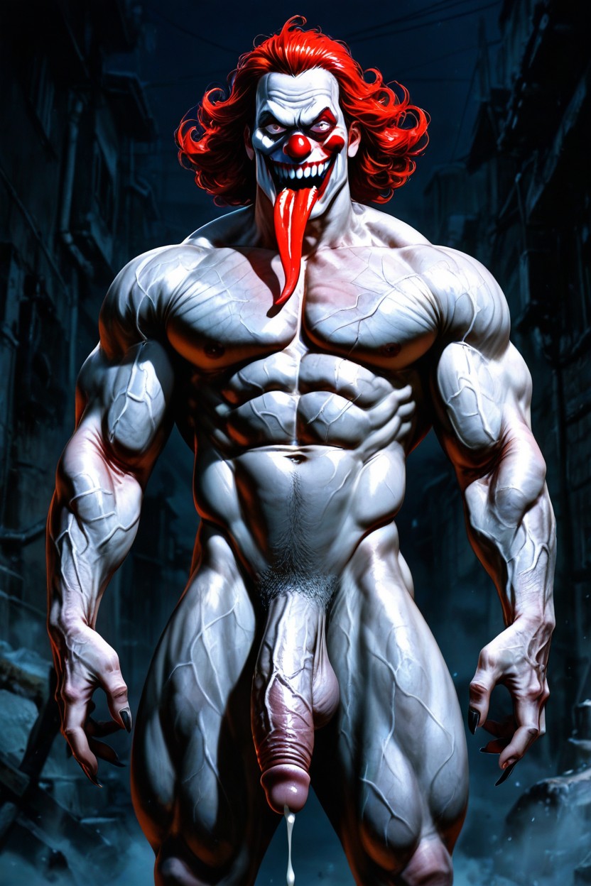 Venom-like Mouth, Eerie Underground Vibe, Lust In The Eyes AI Gay Porn