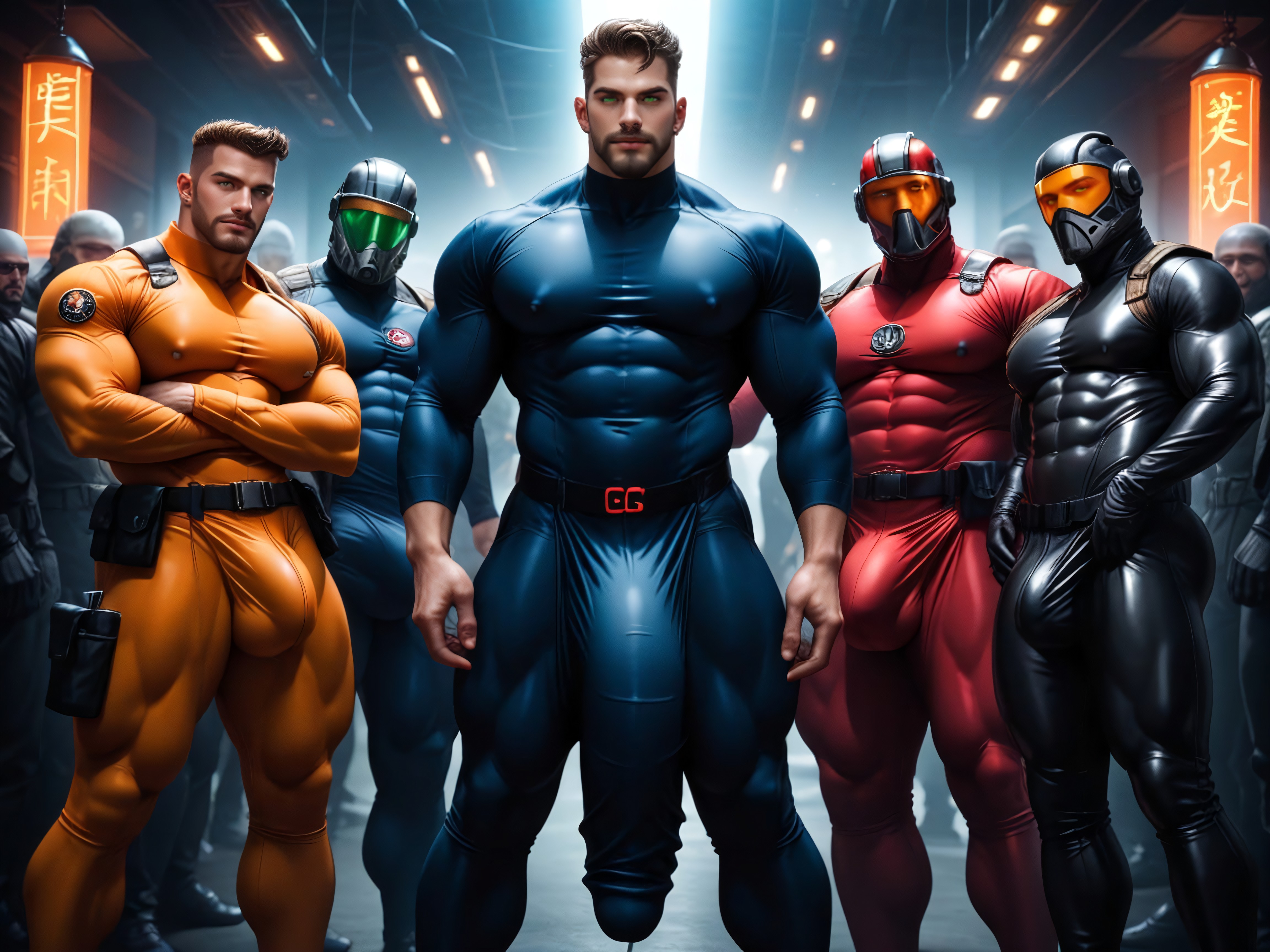Ropa Ajustada, Extremadamente Pesado En La Parte Inferior, Gigantic Cocks Under Clothing Porno gay IA