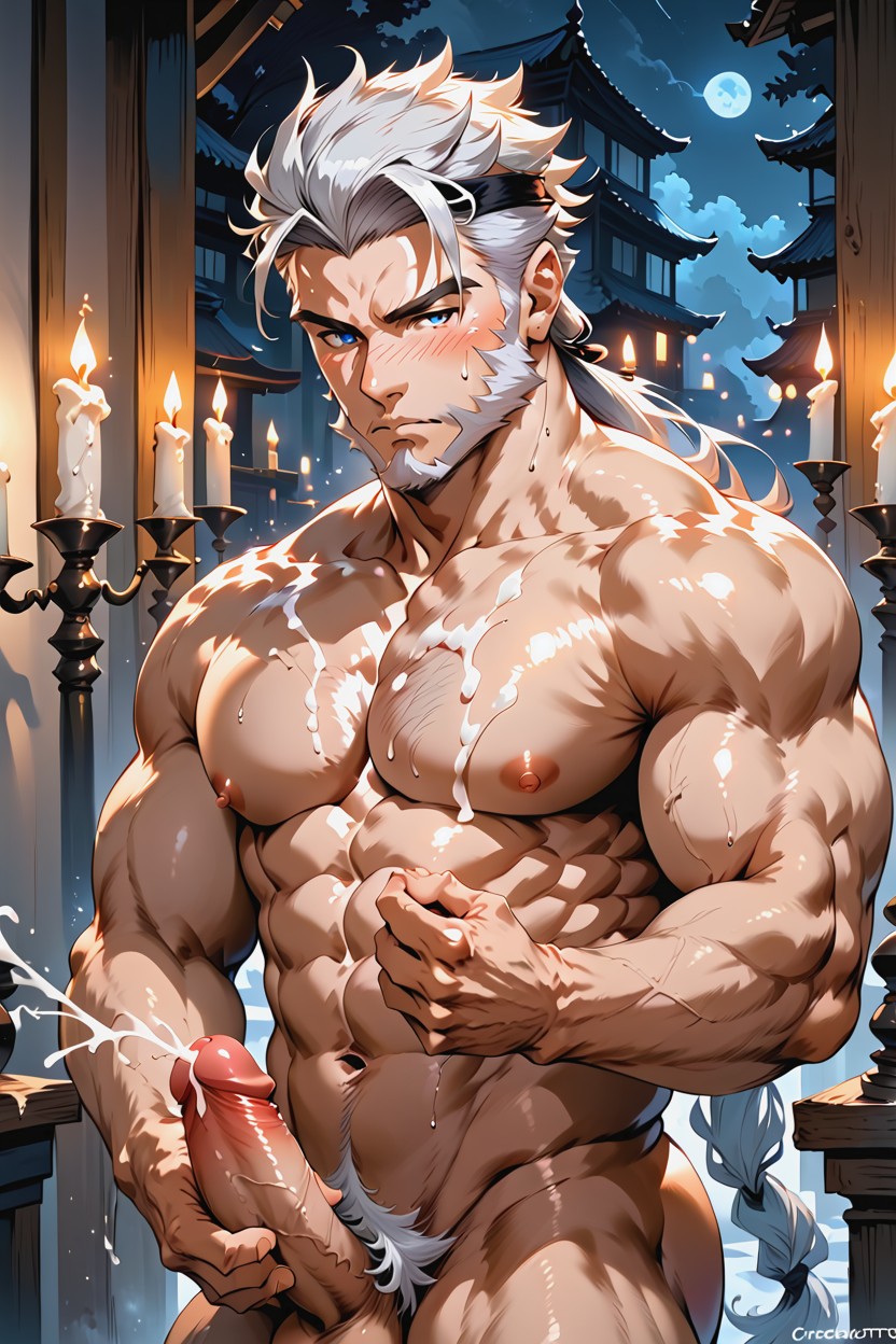 Muscular, Male_focus, Testicles AI Gay Porn