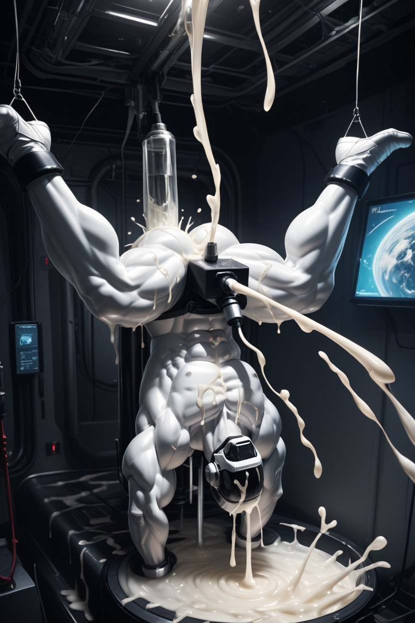 Upside Down, Liquid Muscles, Space Ship AI Gay Porn