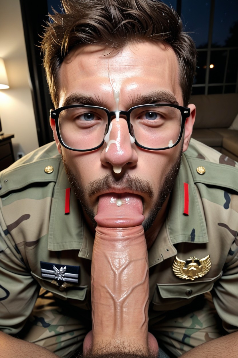 Camo Clothes, Sweaty, Military AI Gay Porn