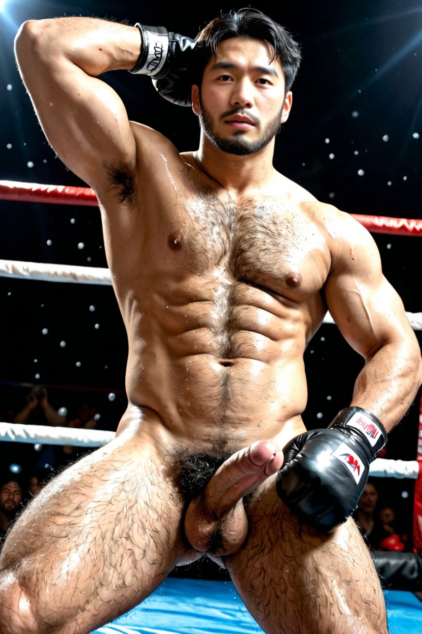 No Finger, Uhd, Dense Chest Hair AI Gay Porn