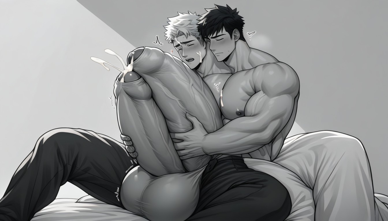 Scary, Gay, Precum Droplet On Tip AI Gay Porn