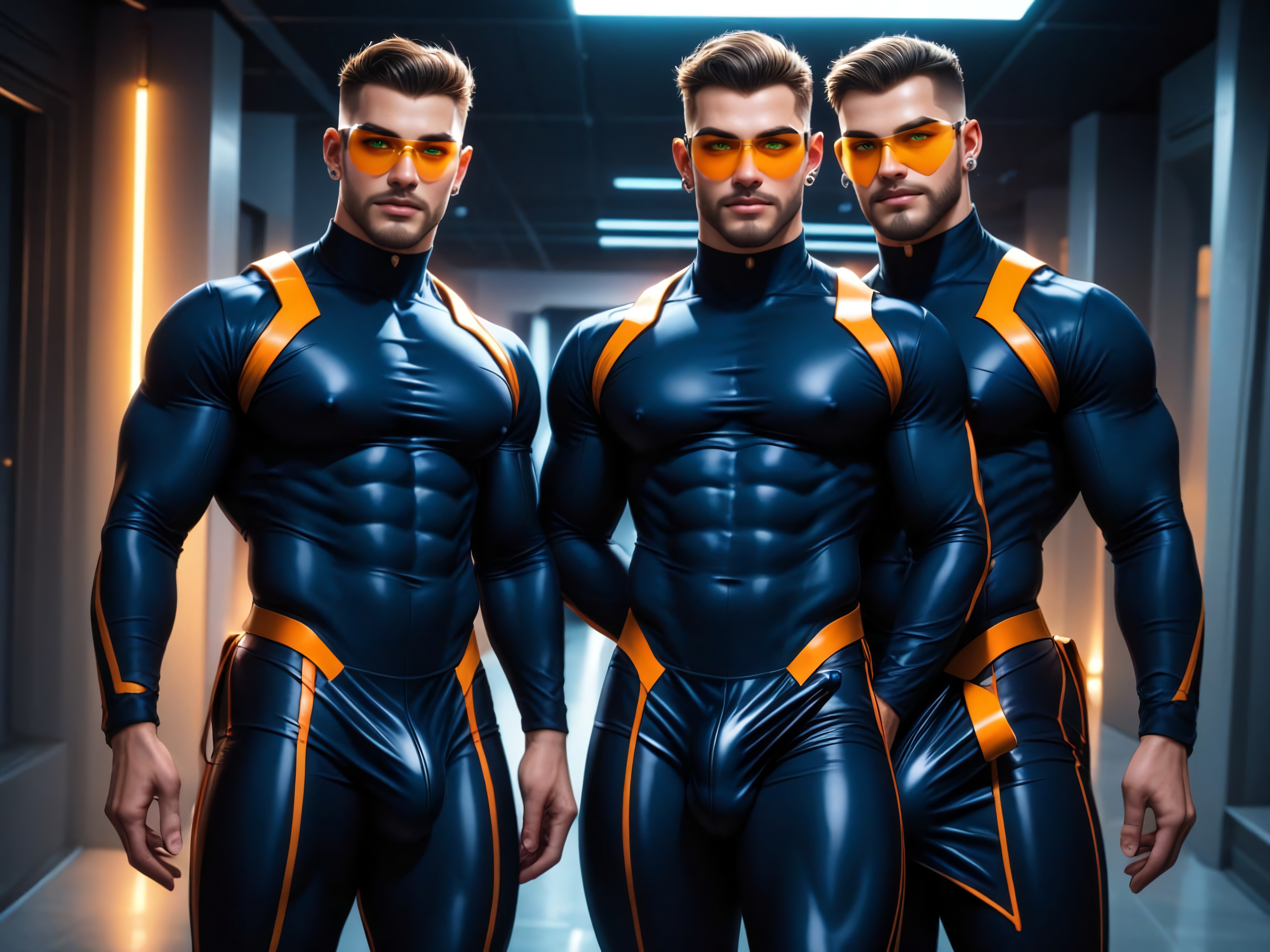 All Men Have Hypercocks, Aggressive, Gigantic Cocks Under Clothing AI Gay Porn