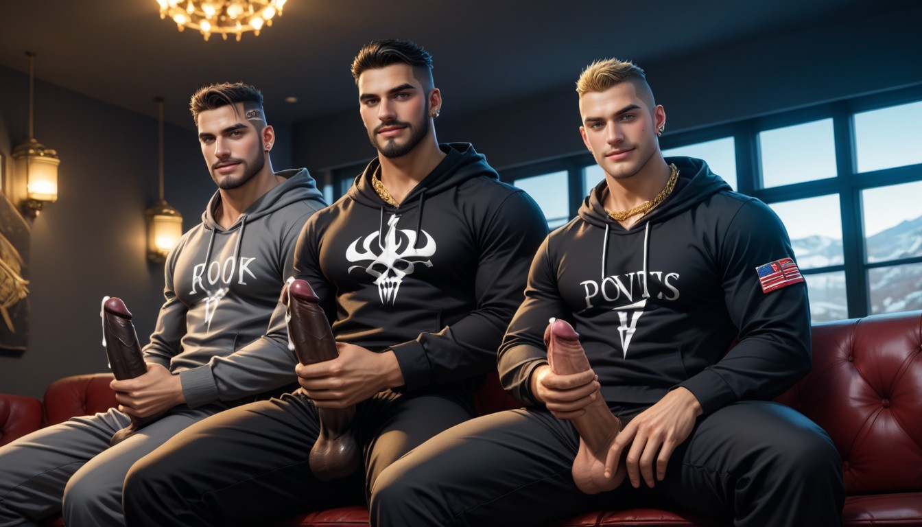 Very Hairy, Darkness, Fun AI Gay Porn