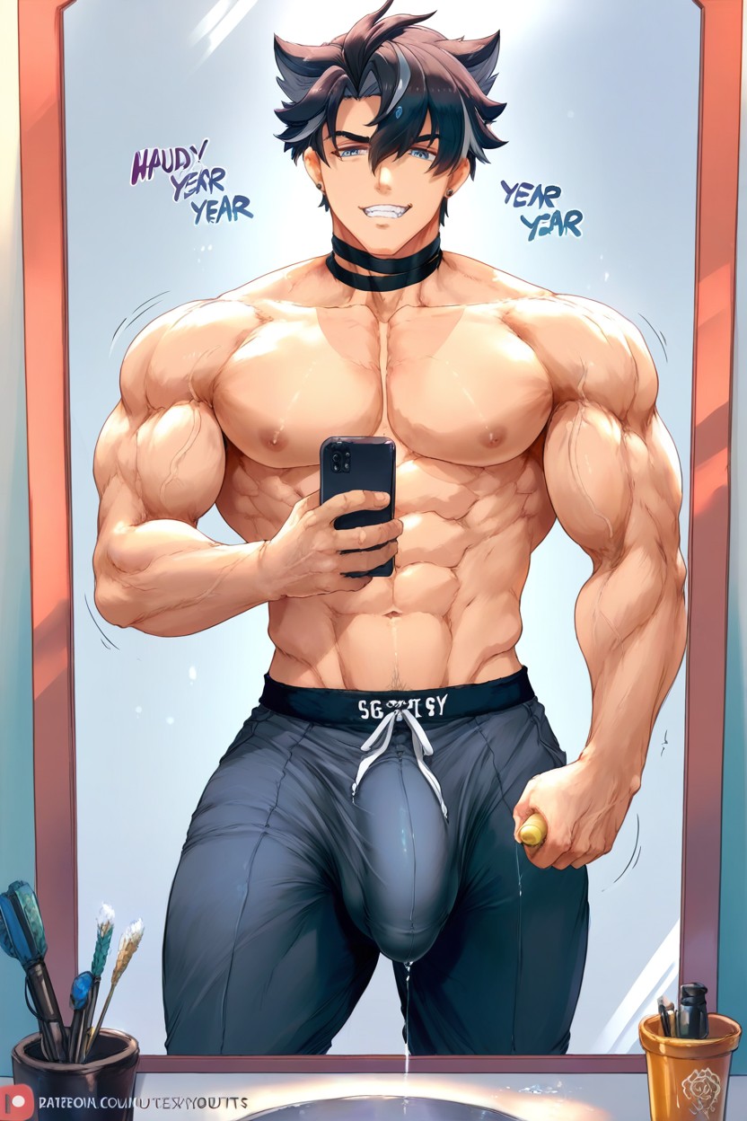 Grin, 25+, Male AI Gay Porn