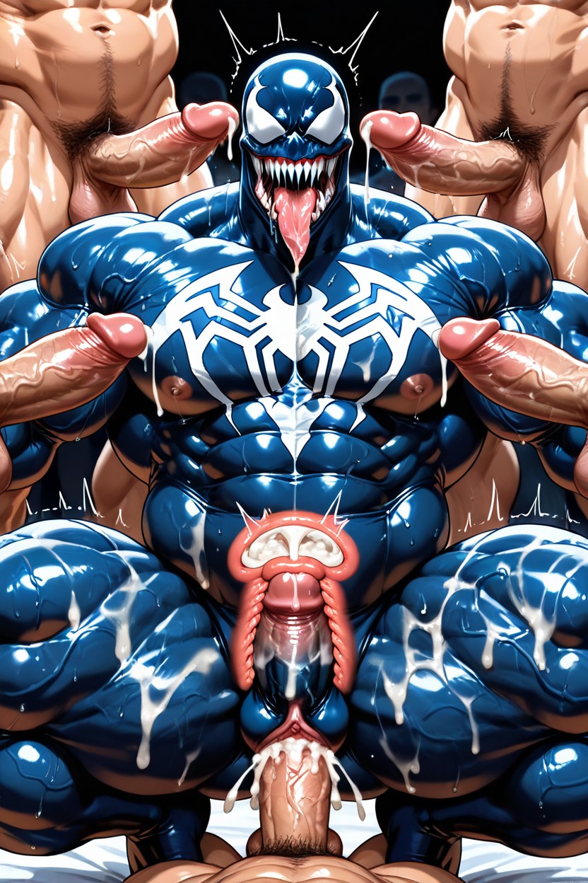Precum, Knot, Oversized Muscles AI Gay Porn