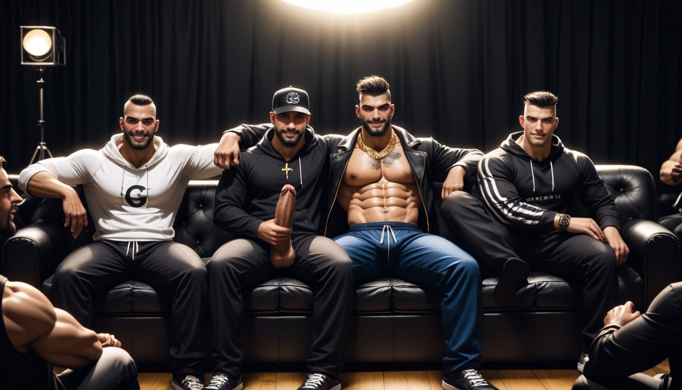 Piles Of White Powder, Huge Thick Vibrating Bbc Cock Looks Like Dildo, Dark Dominant Look AI Gay Porn