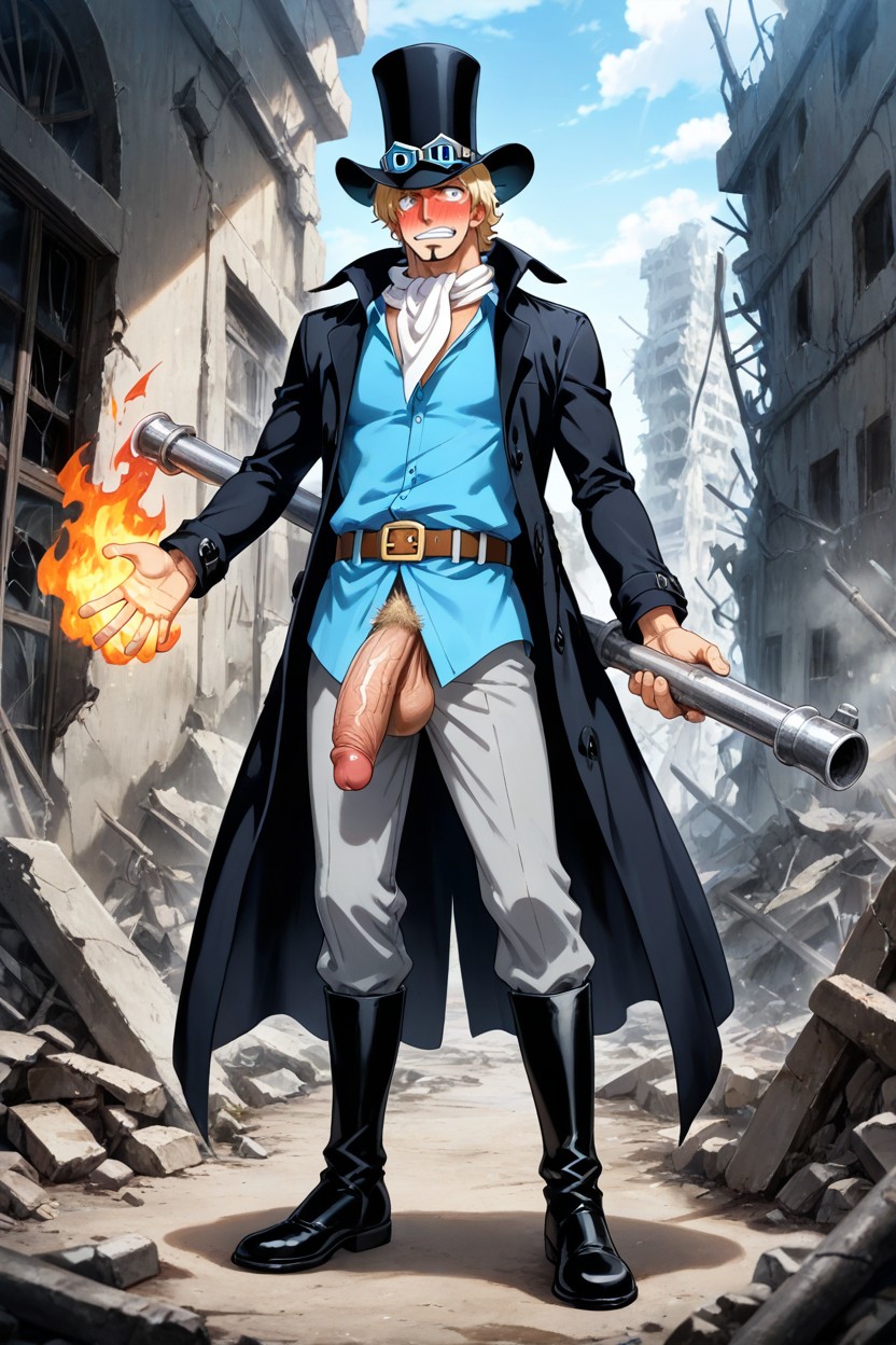 Belt, Large On Left Eye, One Piece Post-time Skip AI Gay Porn