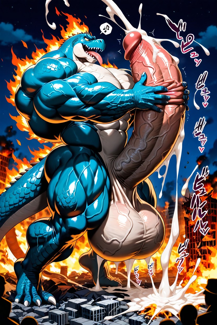 Throbbing Penis, Massive Balls, Long Penis AI Gay Porn