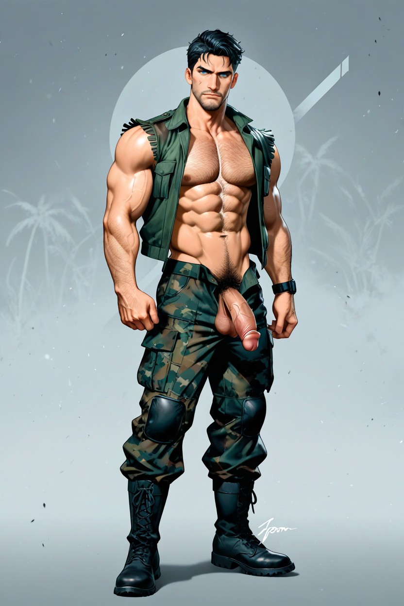 Medium, 25+, Fit AI Gay Porn