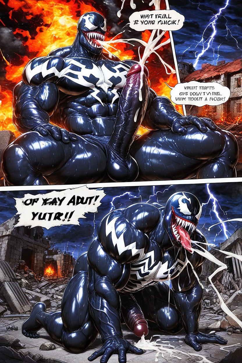 Thor Sucks Venom, Wet, Venom AI Gay Porn