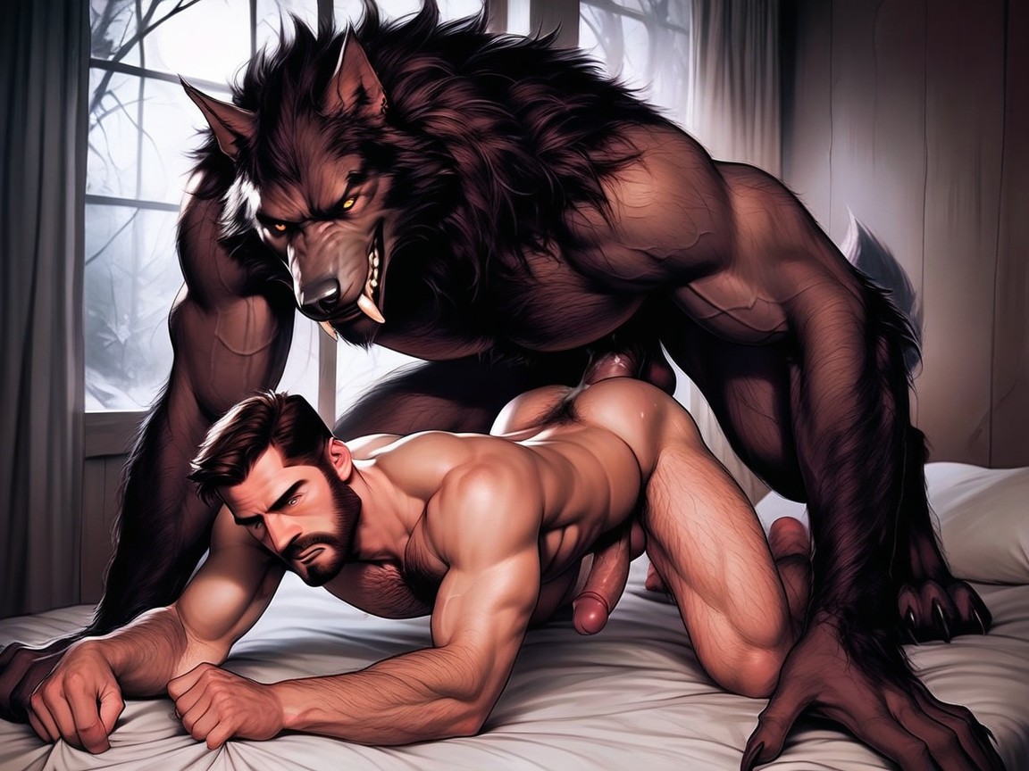 Penis Penetrating The White Male, 18+, White Man Is On AI Gay Porn