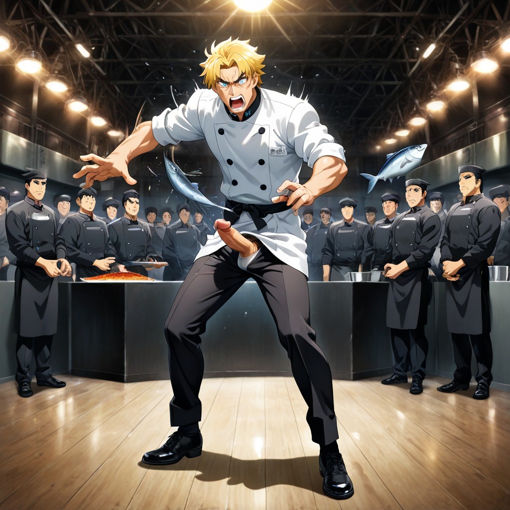 Ost Cooks In The Background, Highly Detailed Skin Texture, Only One Winner AI Gay Porn