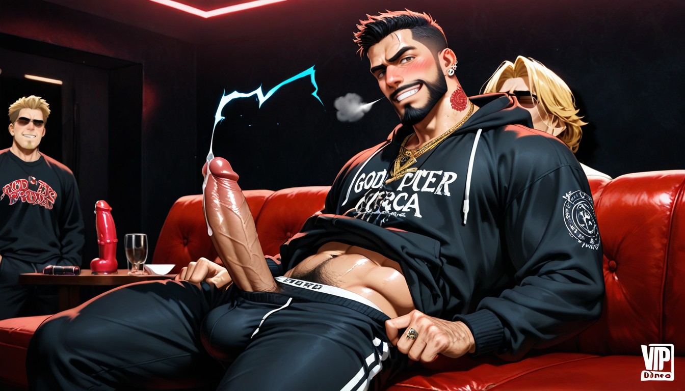 Vip Luxury Club, Solo, Oversized Hoodie AI Gay Porn