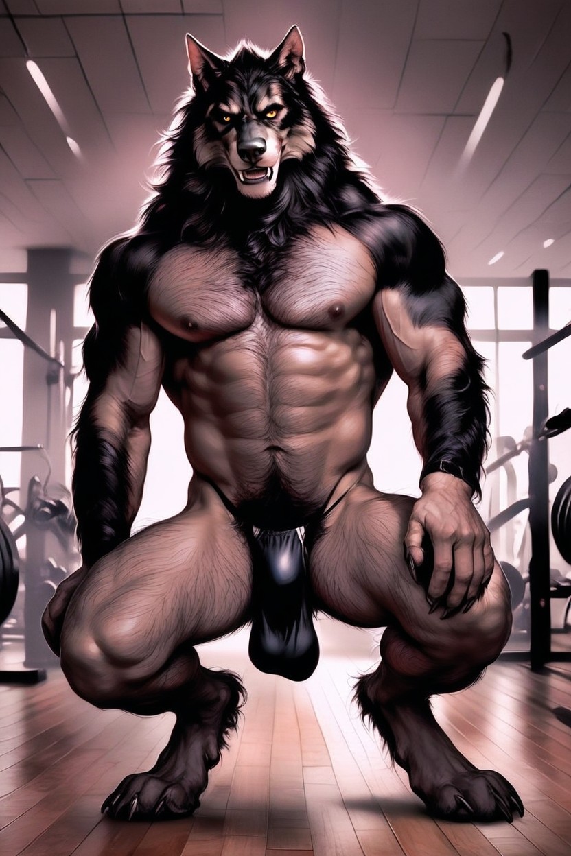 Werewolf Tf, Werewolf On, Average Sized Hairy Balls AI Gay Porn