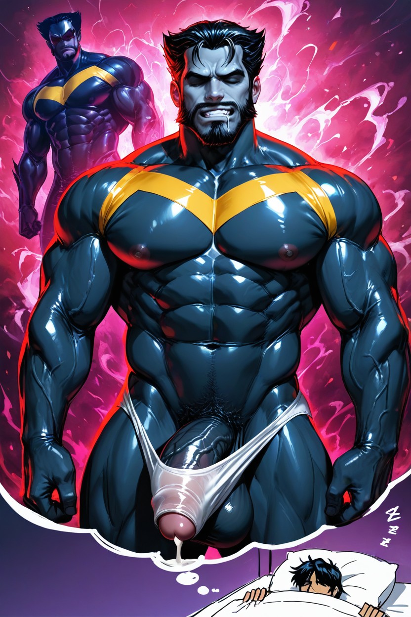 Sleep, Front View, Dreaming AI Gay Porn