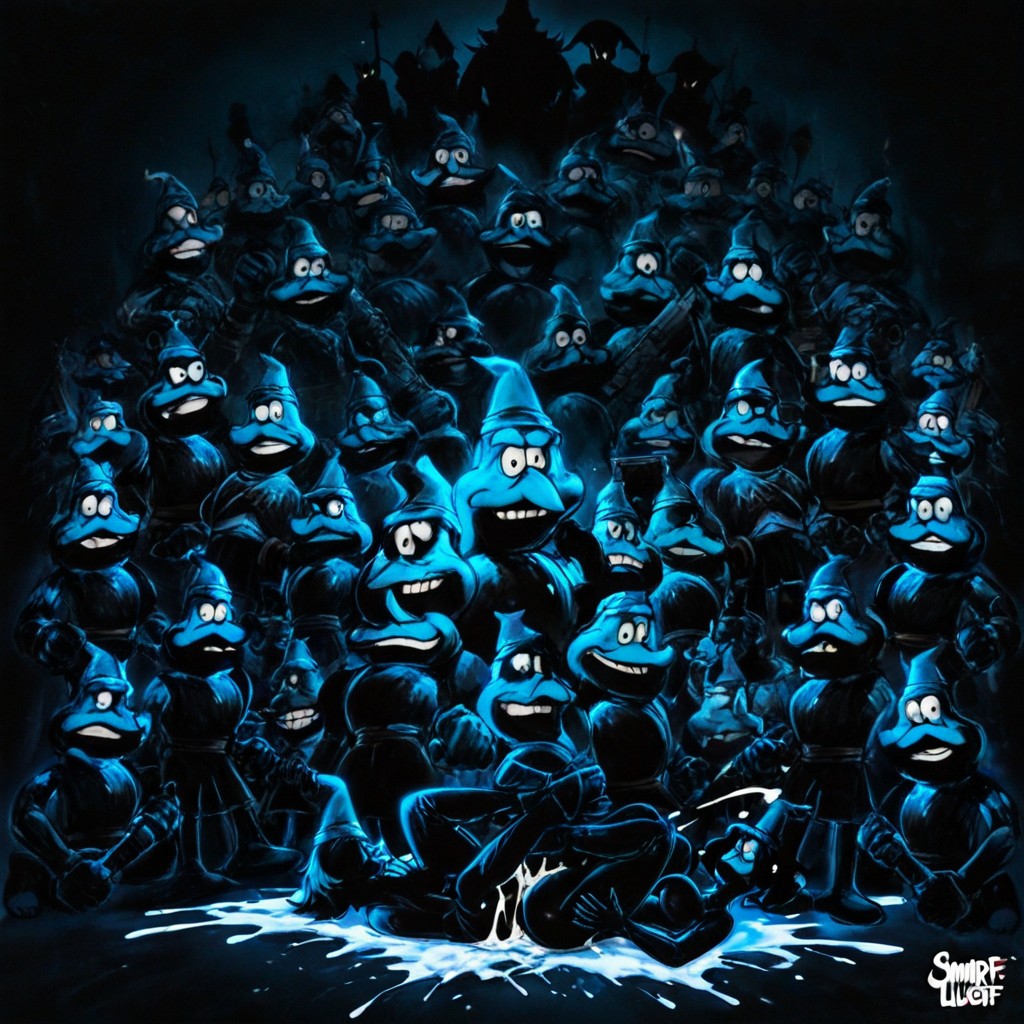Smurf Women Fucked Missionary Style, Cumshots, Abstract AI Gay Porn