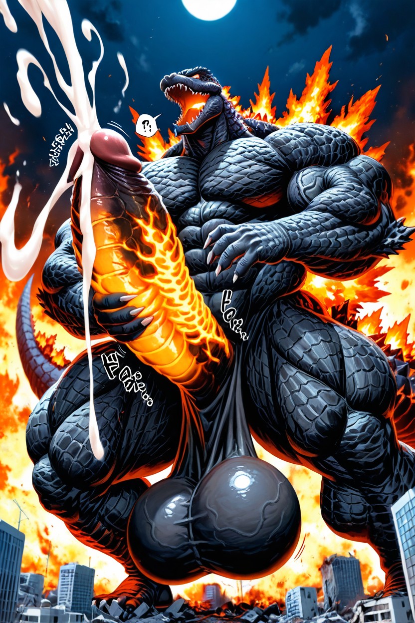 Long Penis, Burning Penis, Detailed Tail AI Gay Porn
