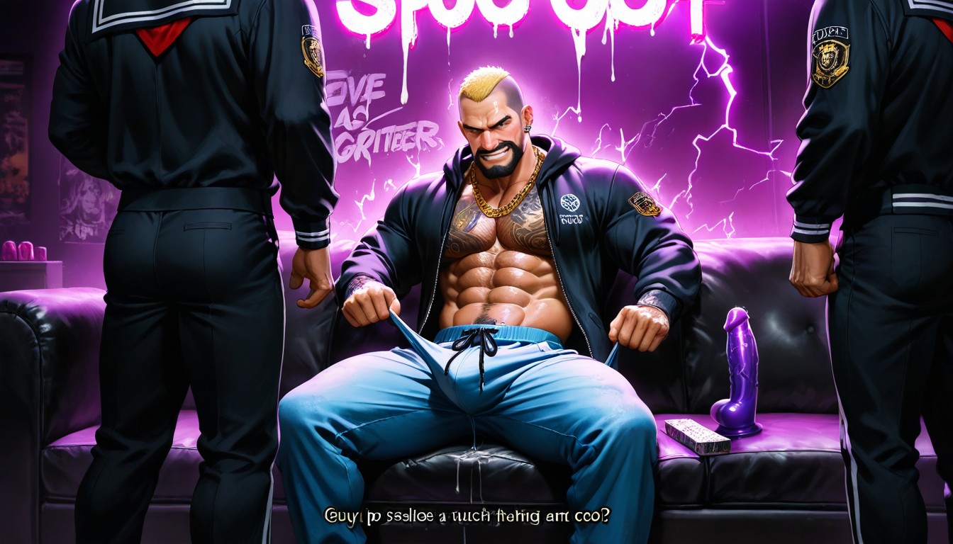 Cocaine, Gold Chains, Dark Dominant Look Porno gay IA