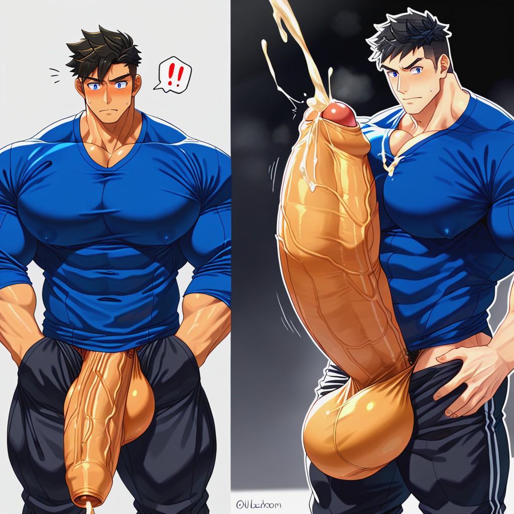 Colored, Penis Longer And Thicker Than Body, 18+ AI Gay Porn