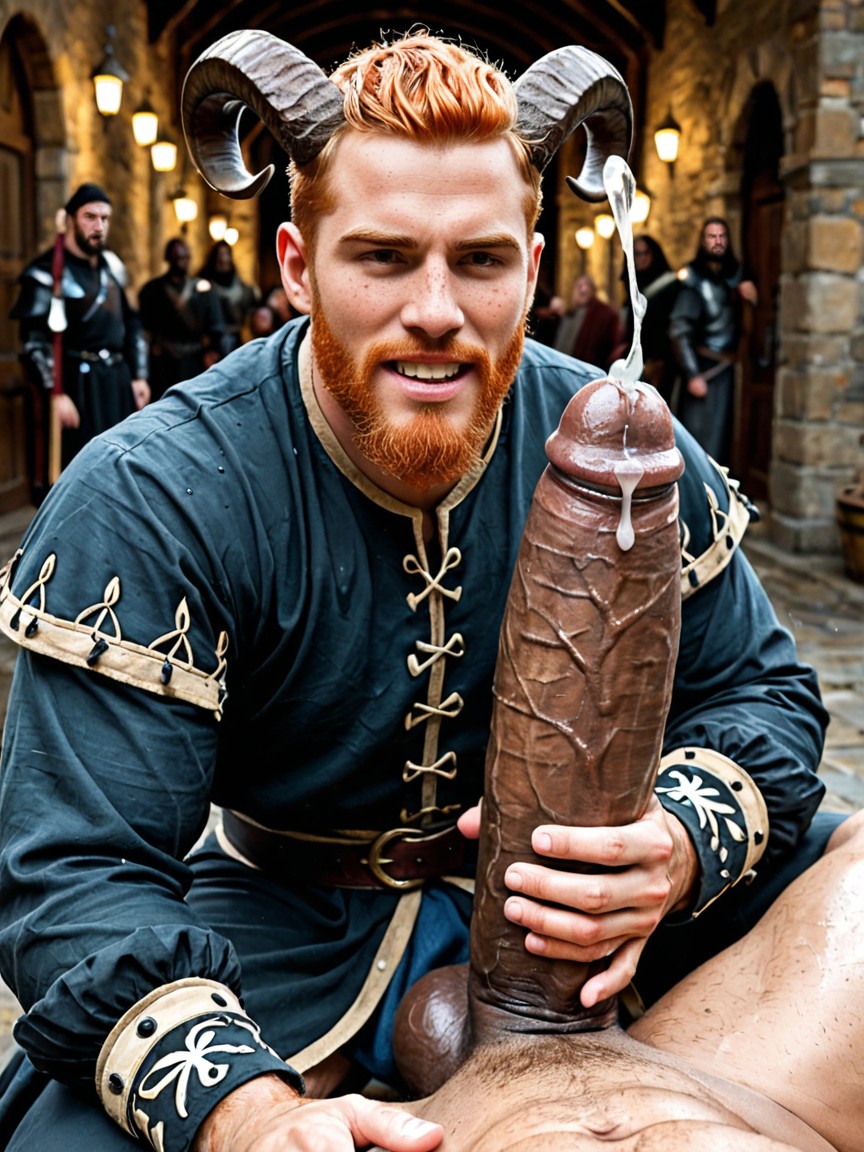 Dick Longer And Thicker Than Leg, Many People Around, Group AI Gay Porn