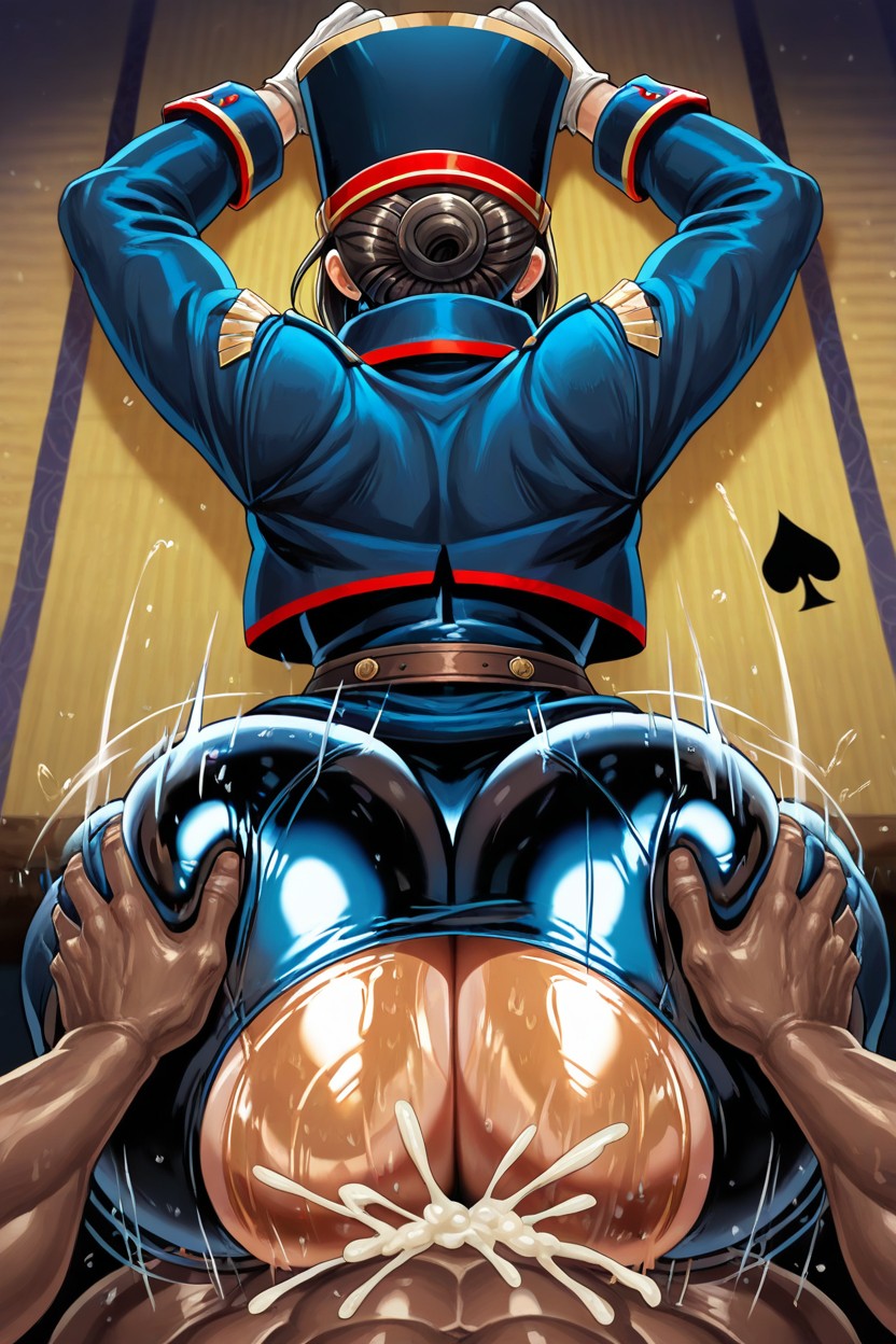 Gigantic Wide Hips, Arms Around Waist, Ass Focus AI Gay Porn