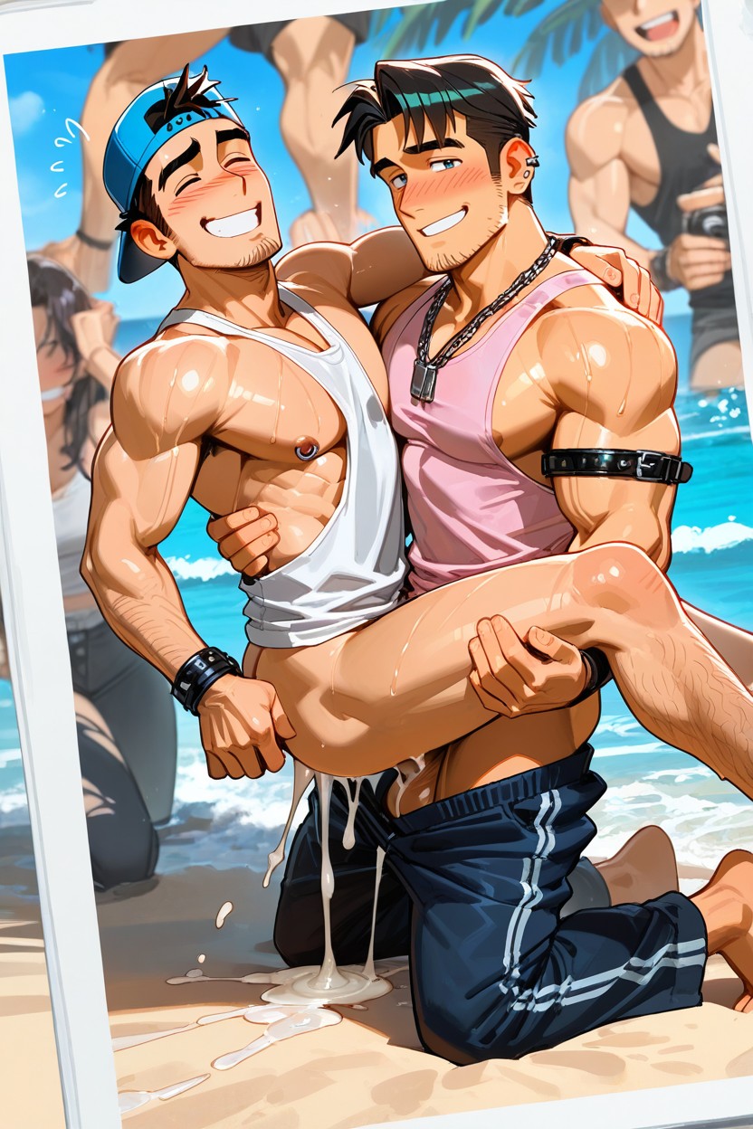 Cute, 18+, Stubble AI Gay Porn