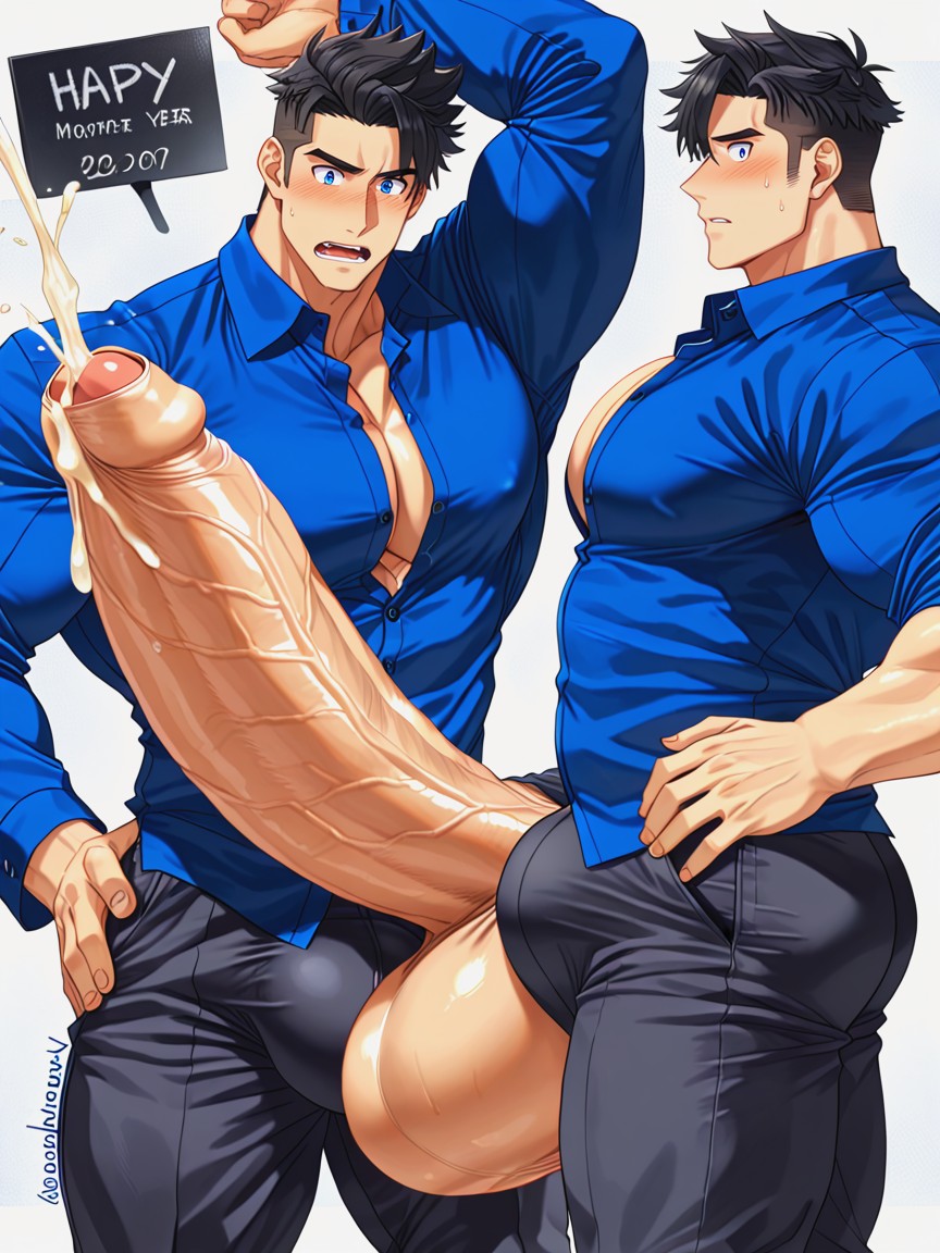 Realistic, Huge Plump Balls, Voyeur AI Gay Porn