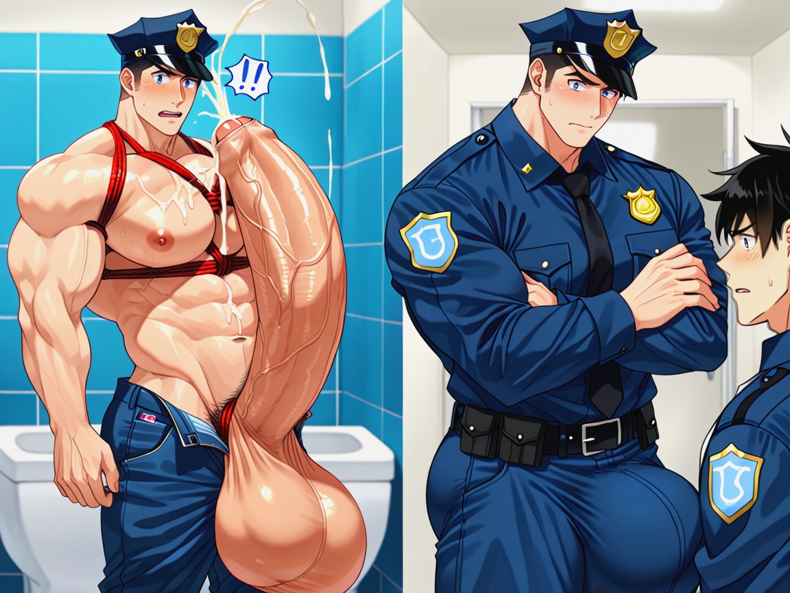 Dick, Bobcut, Bara Manga AI Gay Porn