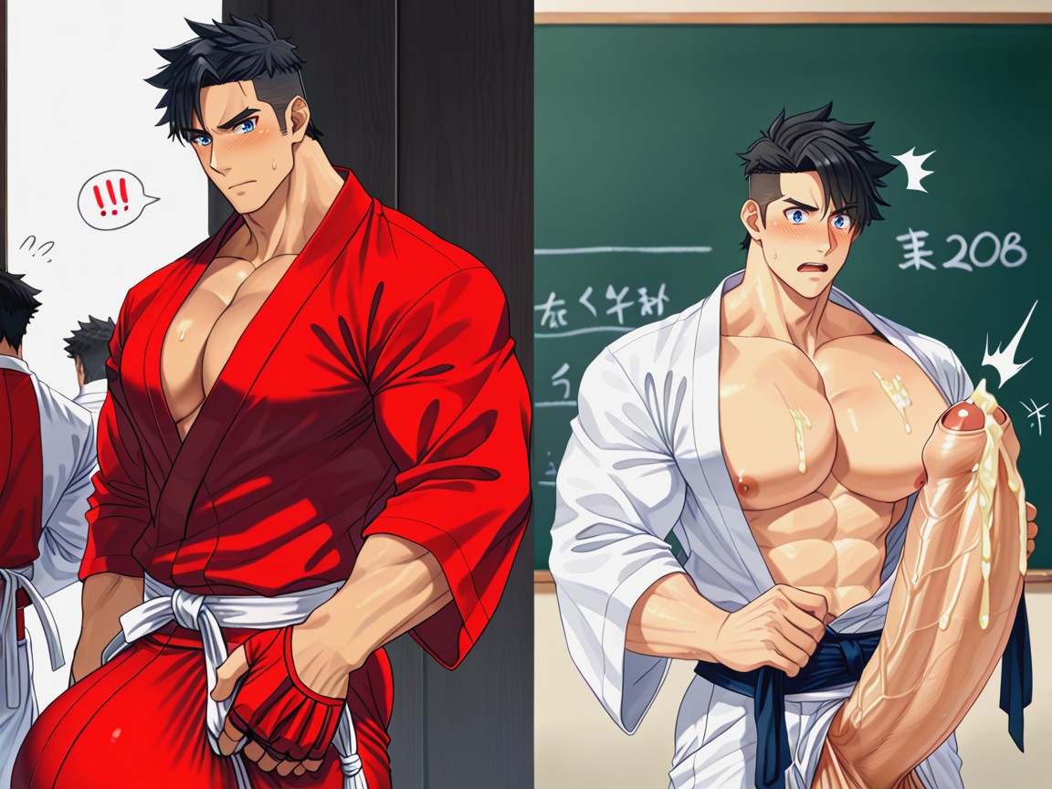 Bobcut, In Color, Awkward Boner AI Gay Porn