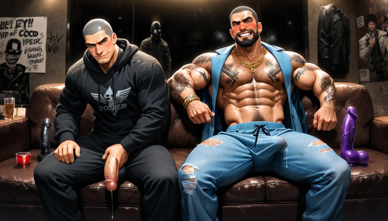 Tough And Rugged, Getting High, Hot Skin AI Gay Porn