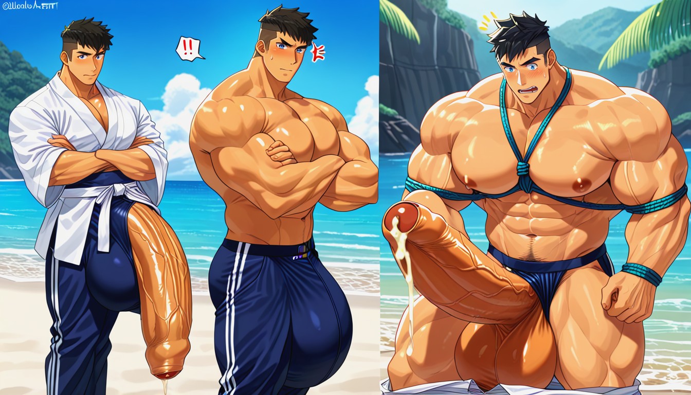 In Public, Multiple Views, Blue Eyes AI Gay Porn