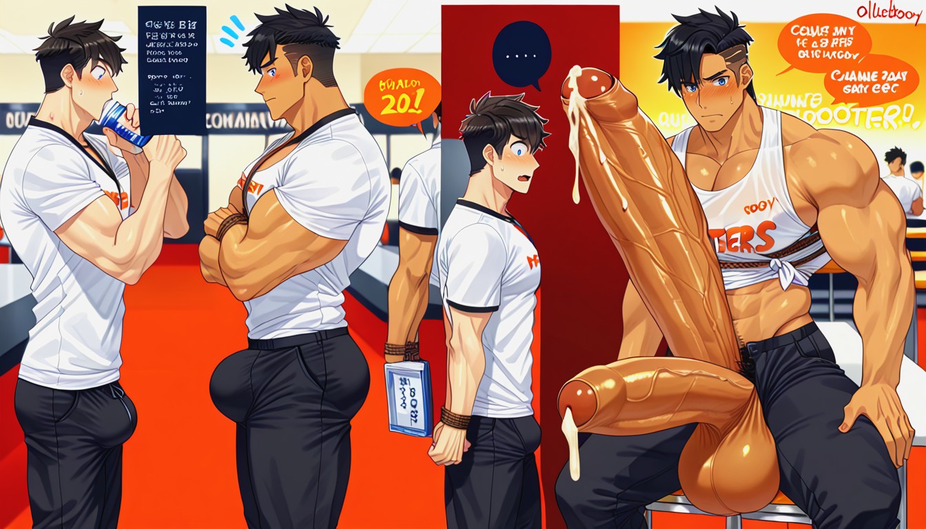 In Public, Pov, Penis Longer And Thicker Than Body AI Gay Porn